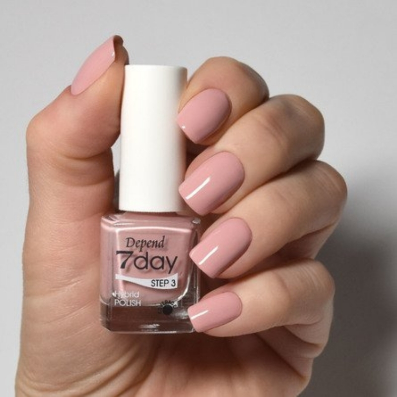 7day 仿GEL甲快乾甲油 7203 灰調粉肉色 (不透明)