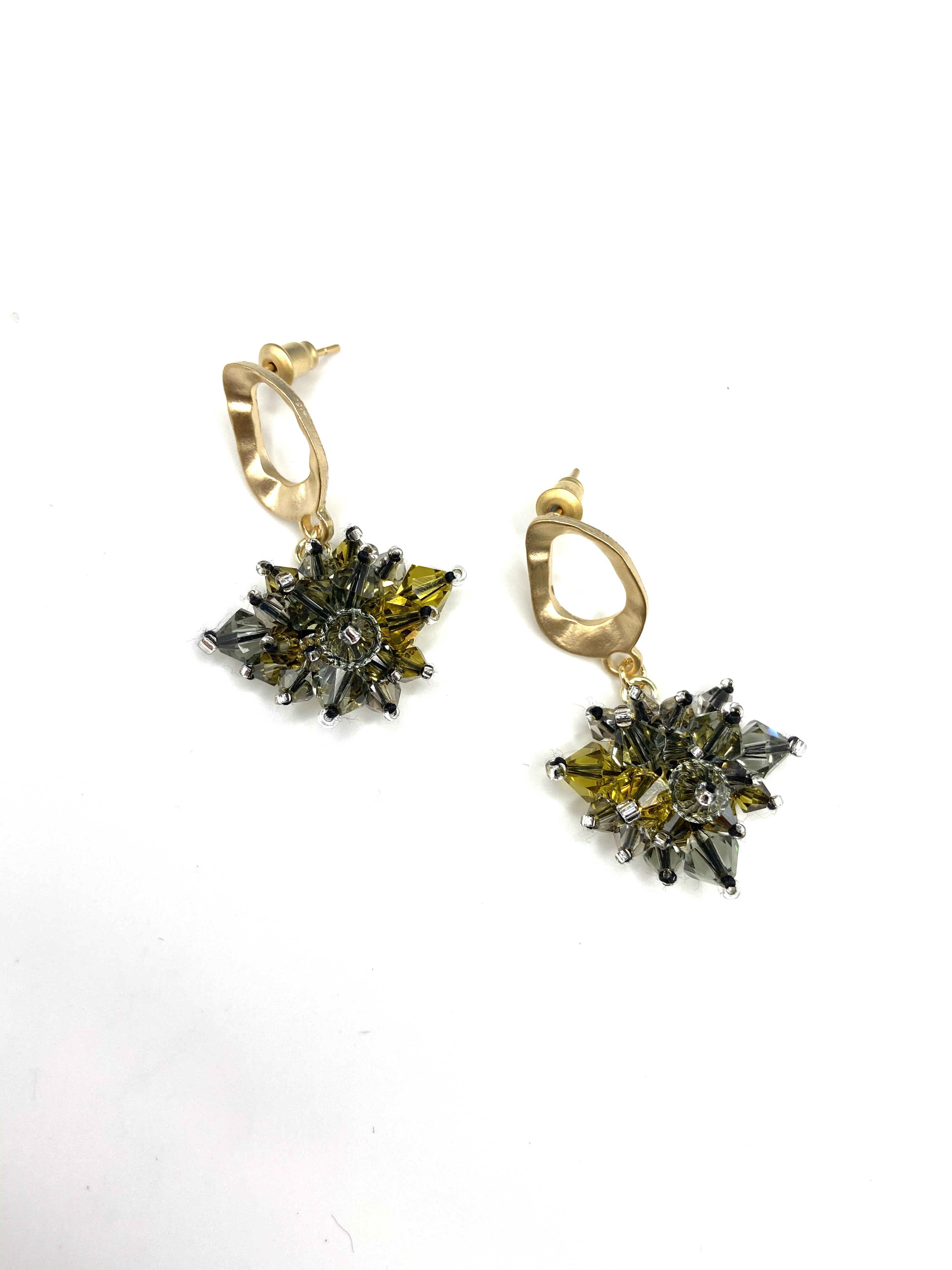 COLE COOL時尚施華洛世奇水晶925純銀雪花耳環 情人節耳環