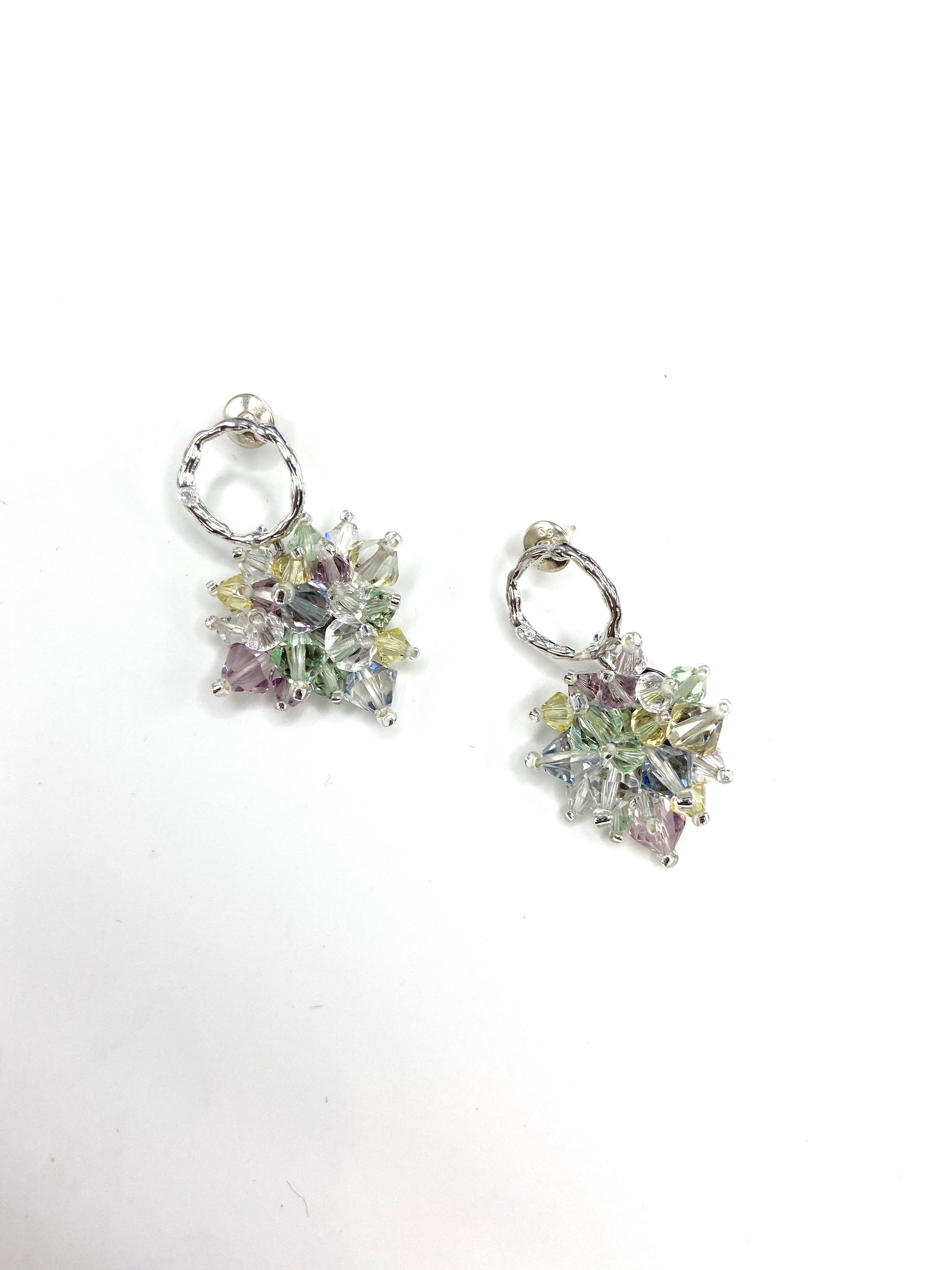 COLE COOL時尚施華洛世奇水晶925純銀雪花耳環 情人節耳環