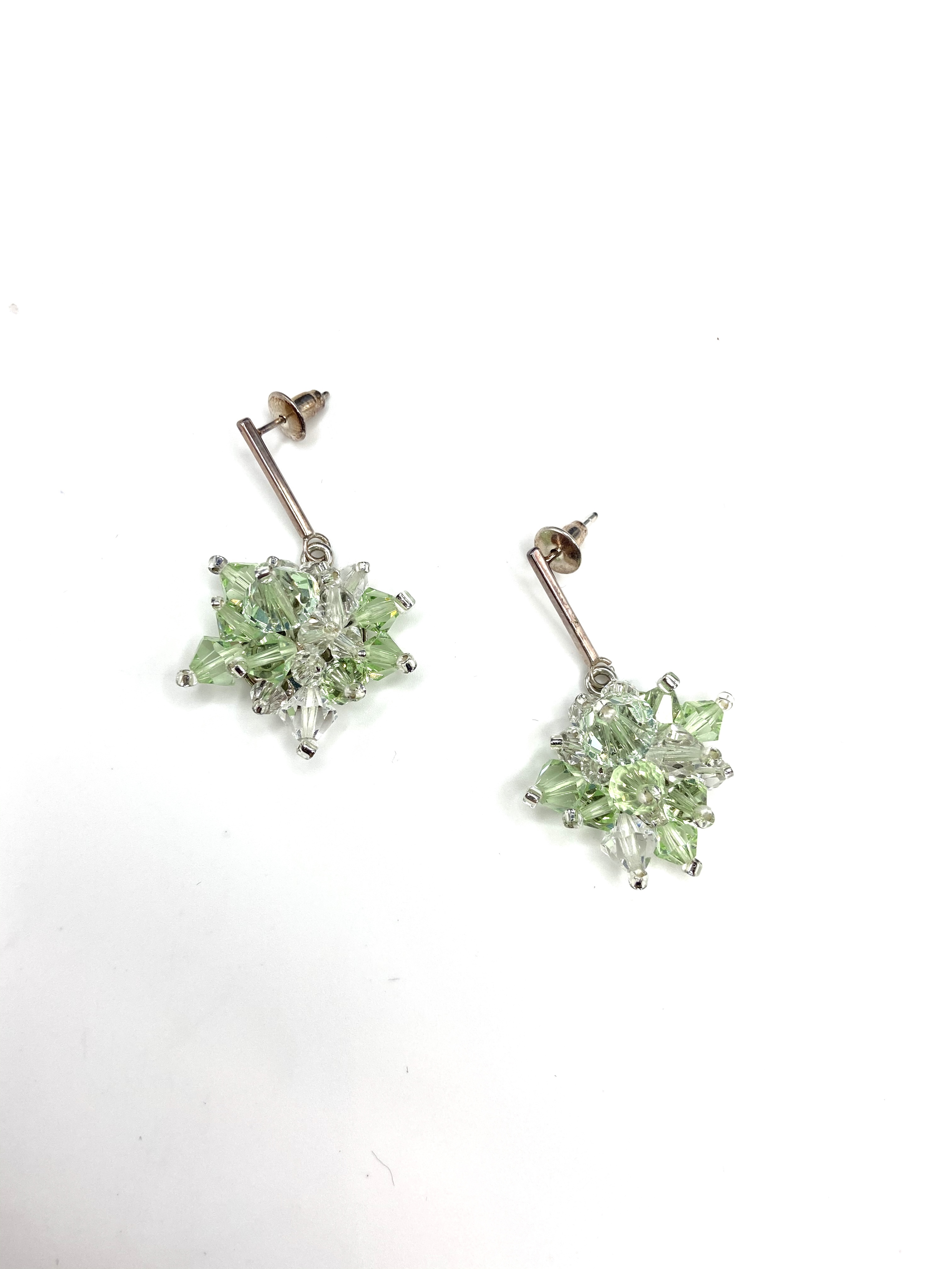 COLE COOL時尚施華洛世奇水晶925純銀雪花耳環 情人節耳環