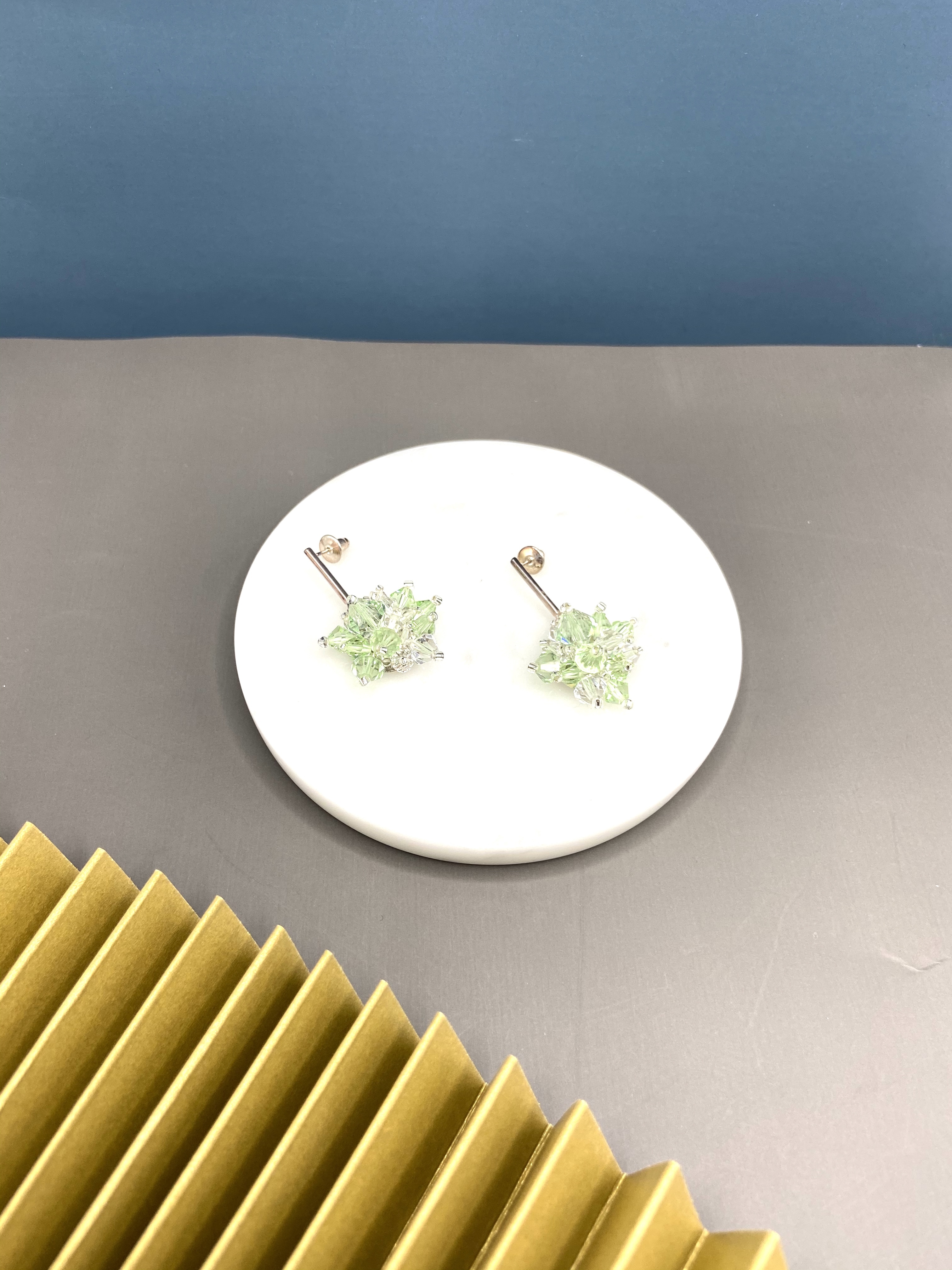 COLE COOL時尚施華洛世奇水晶925純銀雪花耳環 情人節耳環