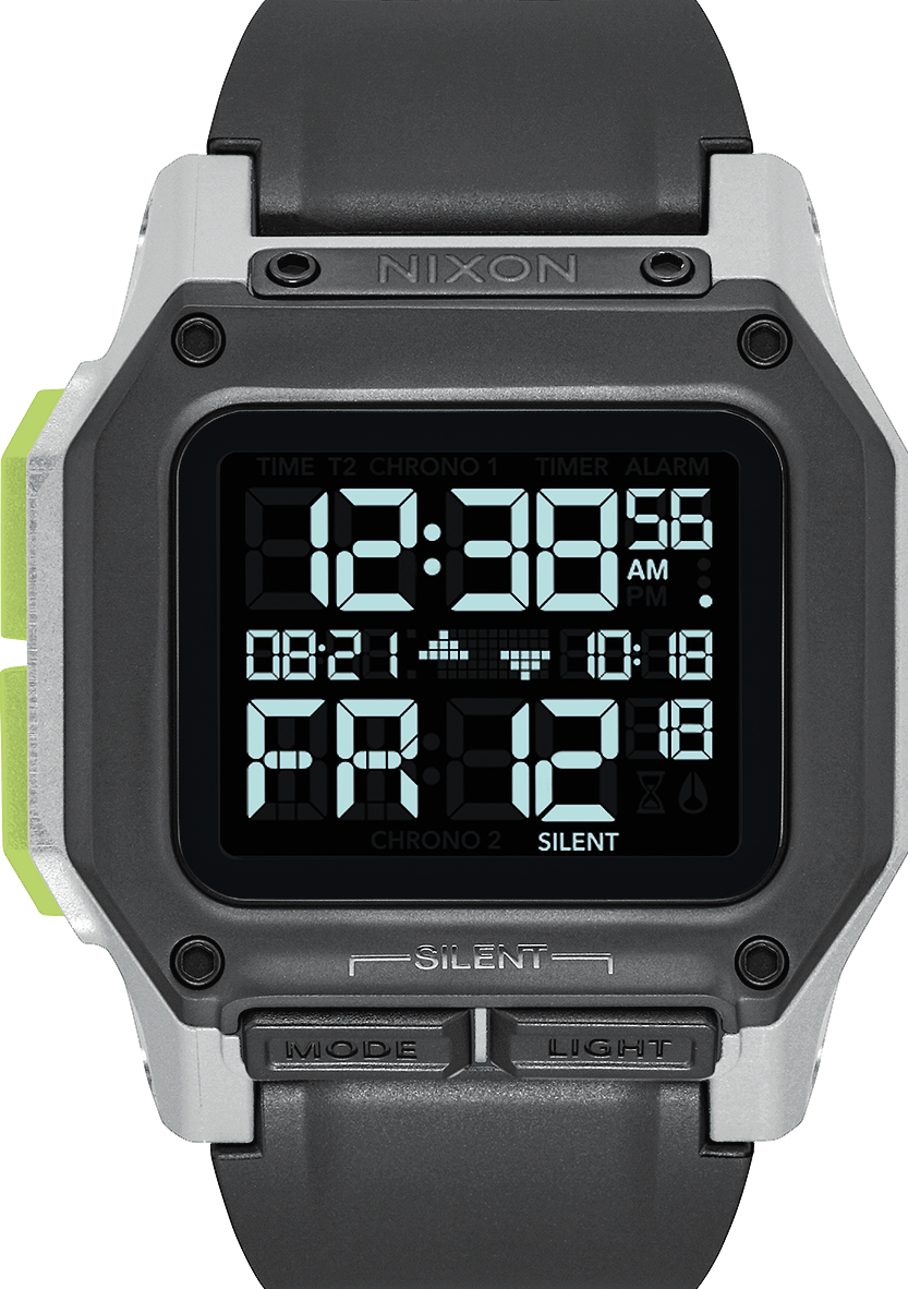 萬年鐘錶 - NIXON 尼克森 衝浪 regulus 電子錶  A1180-3407   錶徑46MM