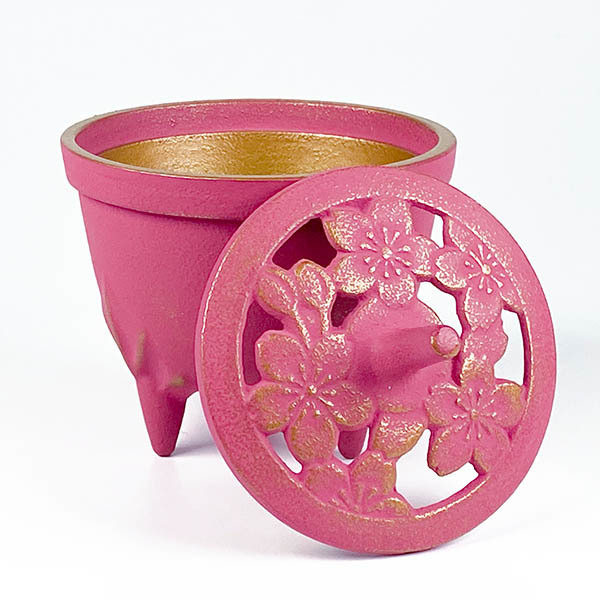 【岩鑄】櫻 香爐-金/粉色
