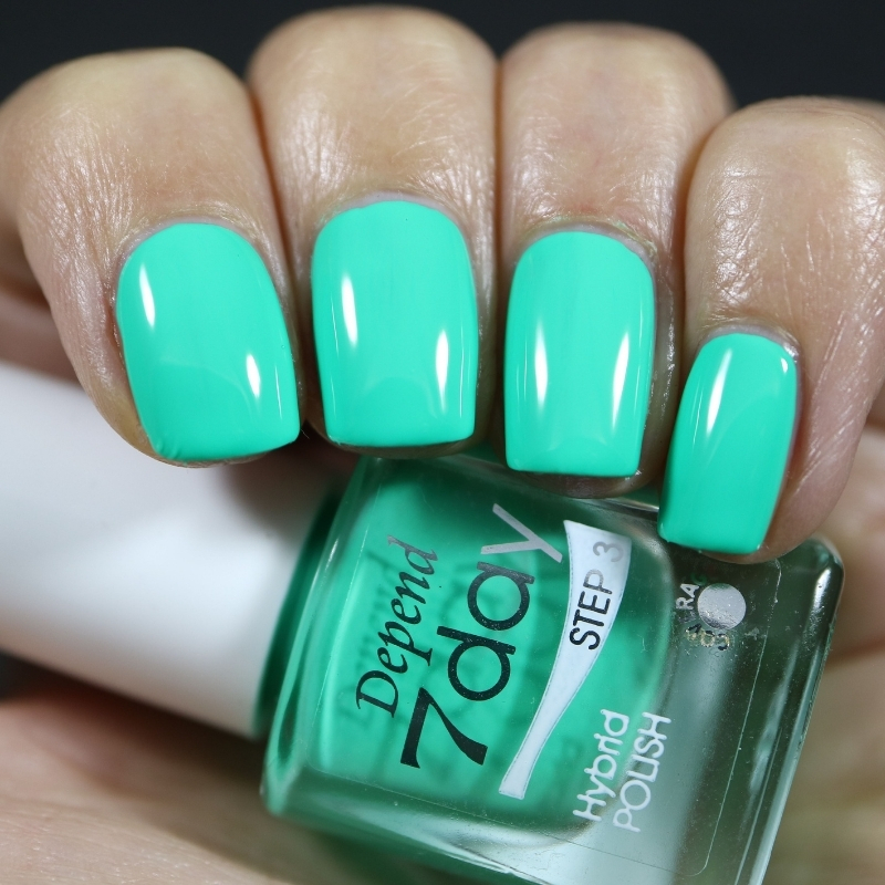 7day 仿GEL甲快乾甲油 70024 霓虹湖水綠色 (不透明)