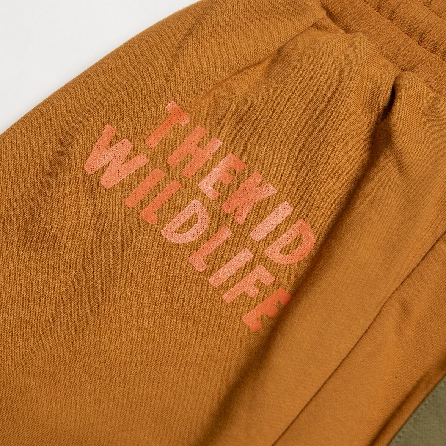 KID ® 野人生活拼接棉長褲 咖