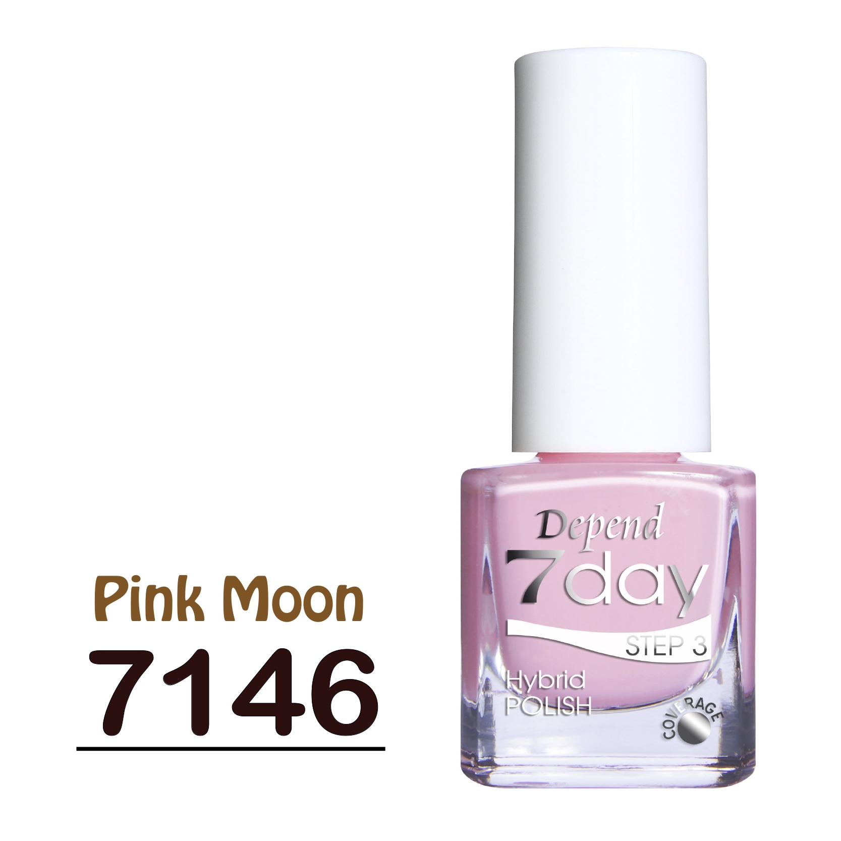 7day 仿GEL甲快乾甲油 7146 粉彩粉紅色 (不透明)