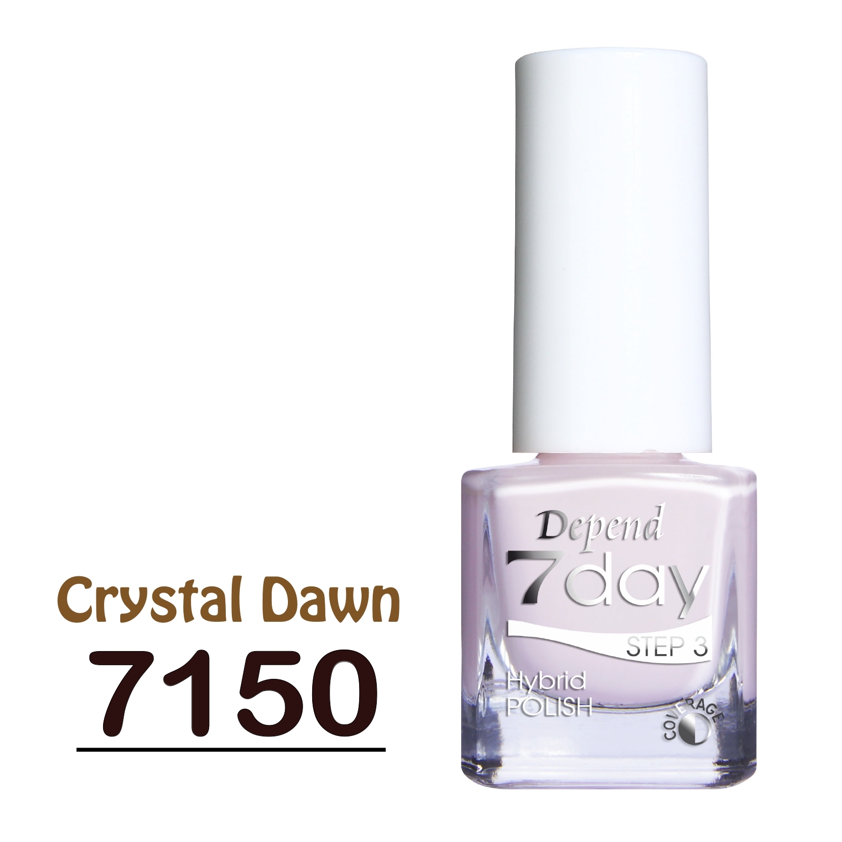 7day 仿GEL甲快乾甲油 7150 淡雅粉白色 (半透明)