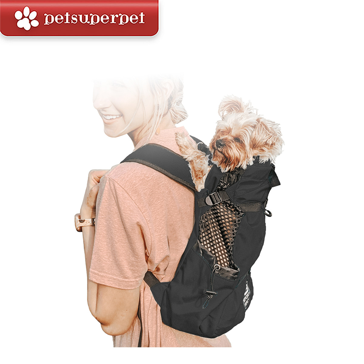 K9 Sport Sack AIR 2- 寵物休閒/運動背包 - 黑色 [4尺寸]