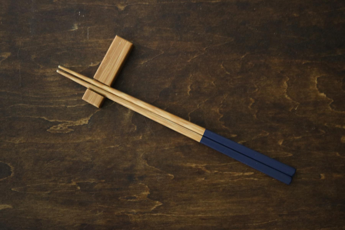 公長齋小菅-筷架 角溝箸置/竹製(小器食堂款)