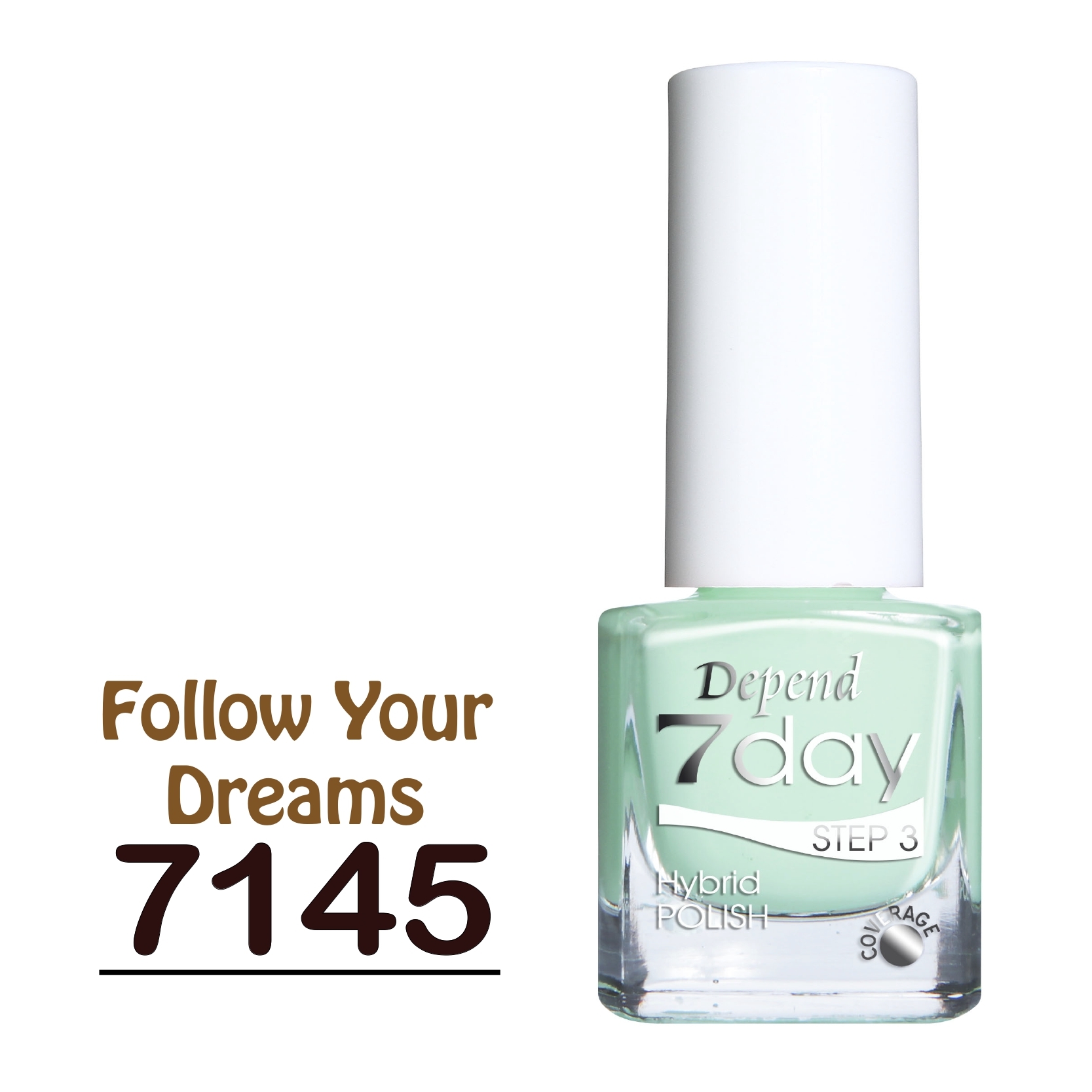 7day 仿GEL甲快乾甲油 7145 粉彩嫩綠色 (不透明)