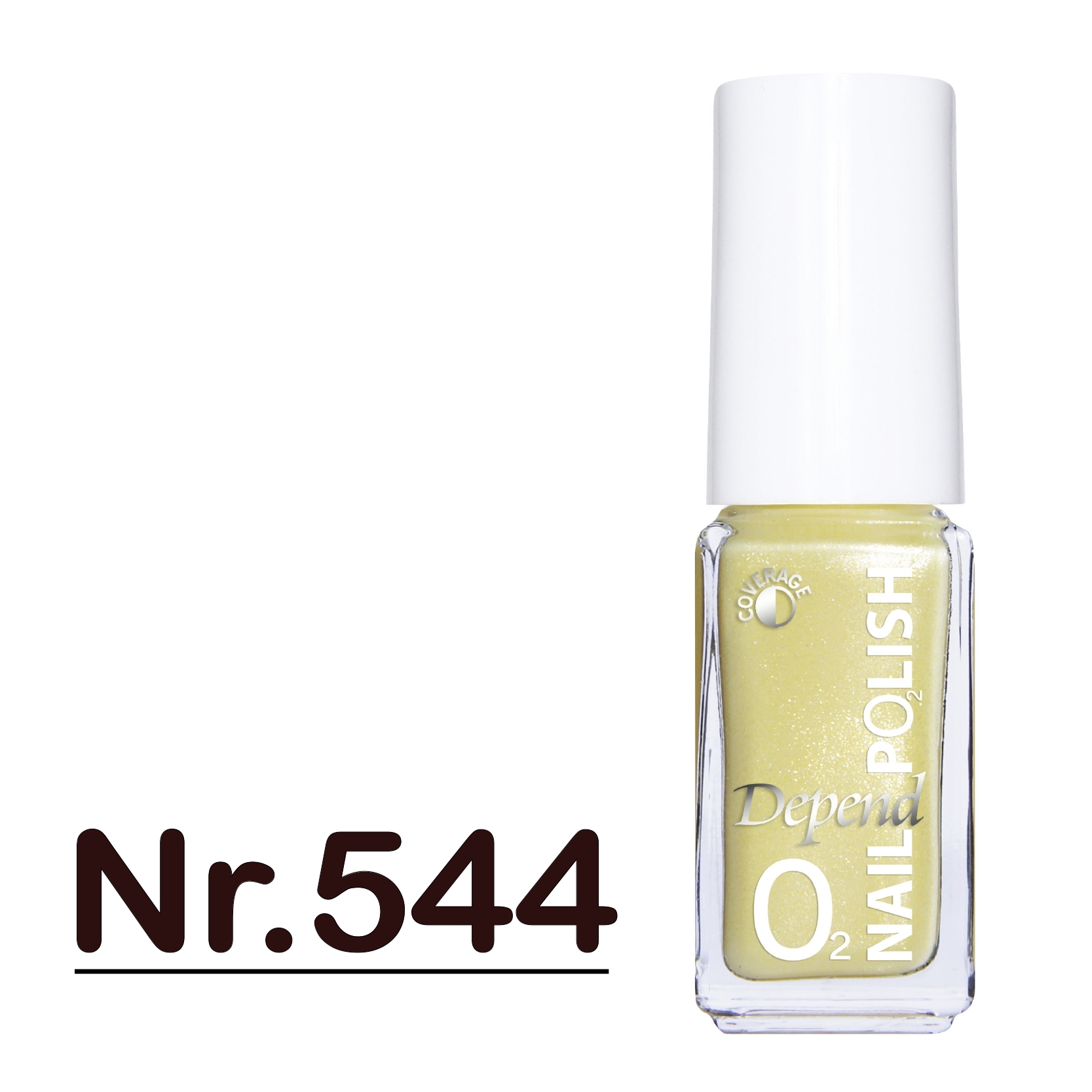 O2 甲油 544 閃粉嫩黃牛奶色 (半透明)