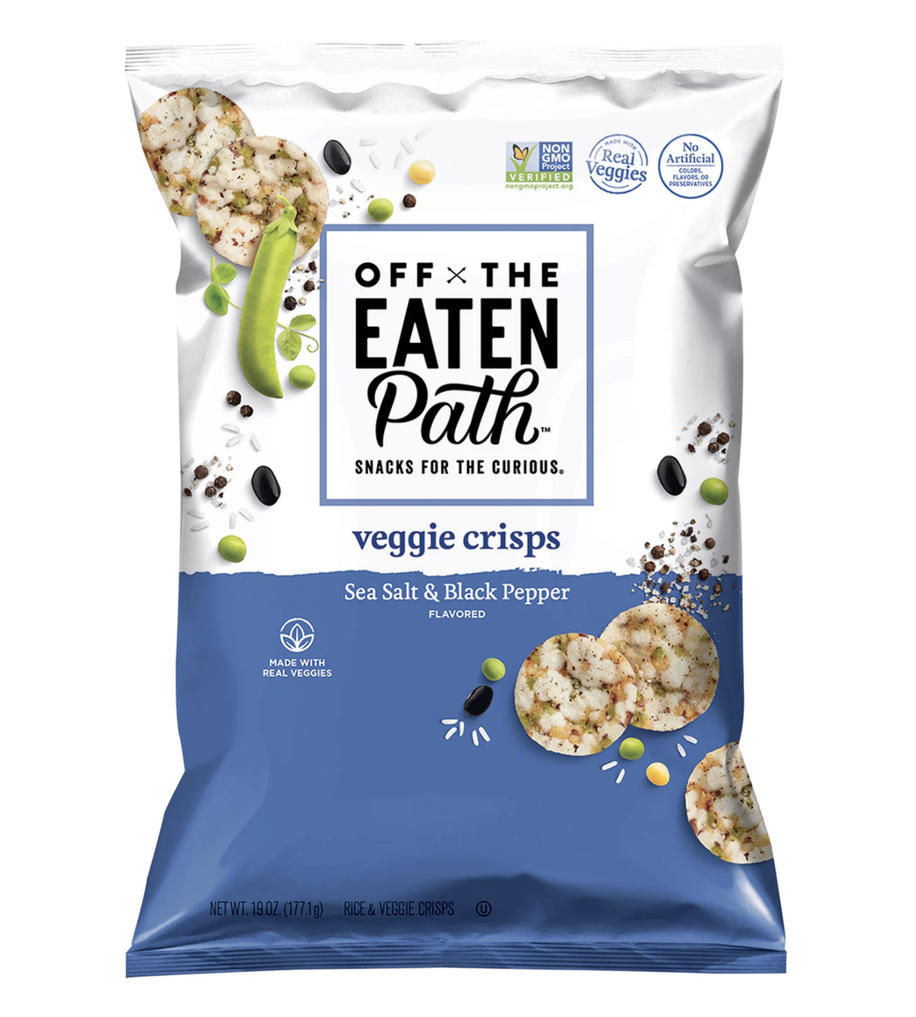 Off The Eaten Path Veggie Crisps Sea Salt Black Peppe   Original 