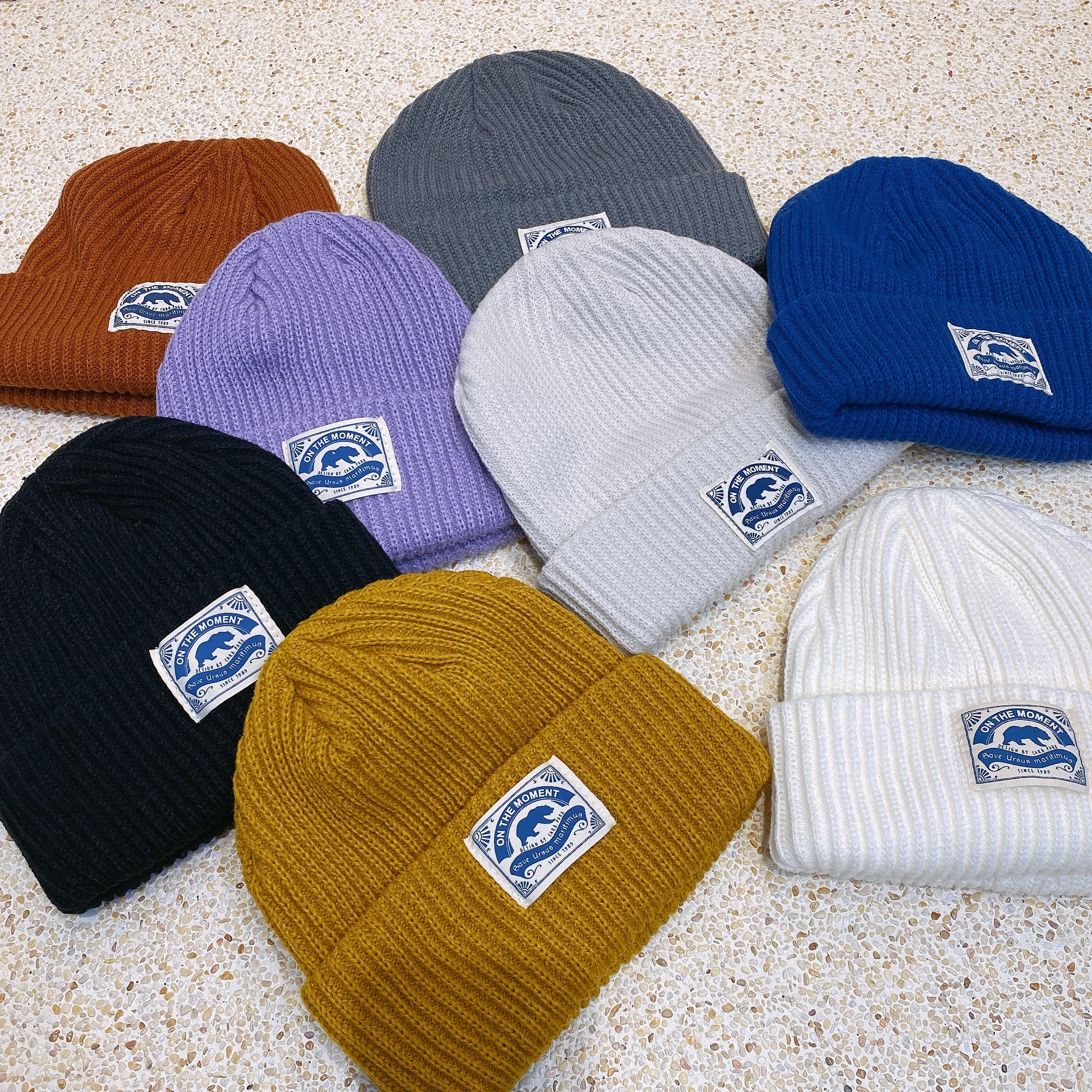 韓版熊標毛帽/八色