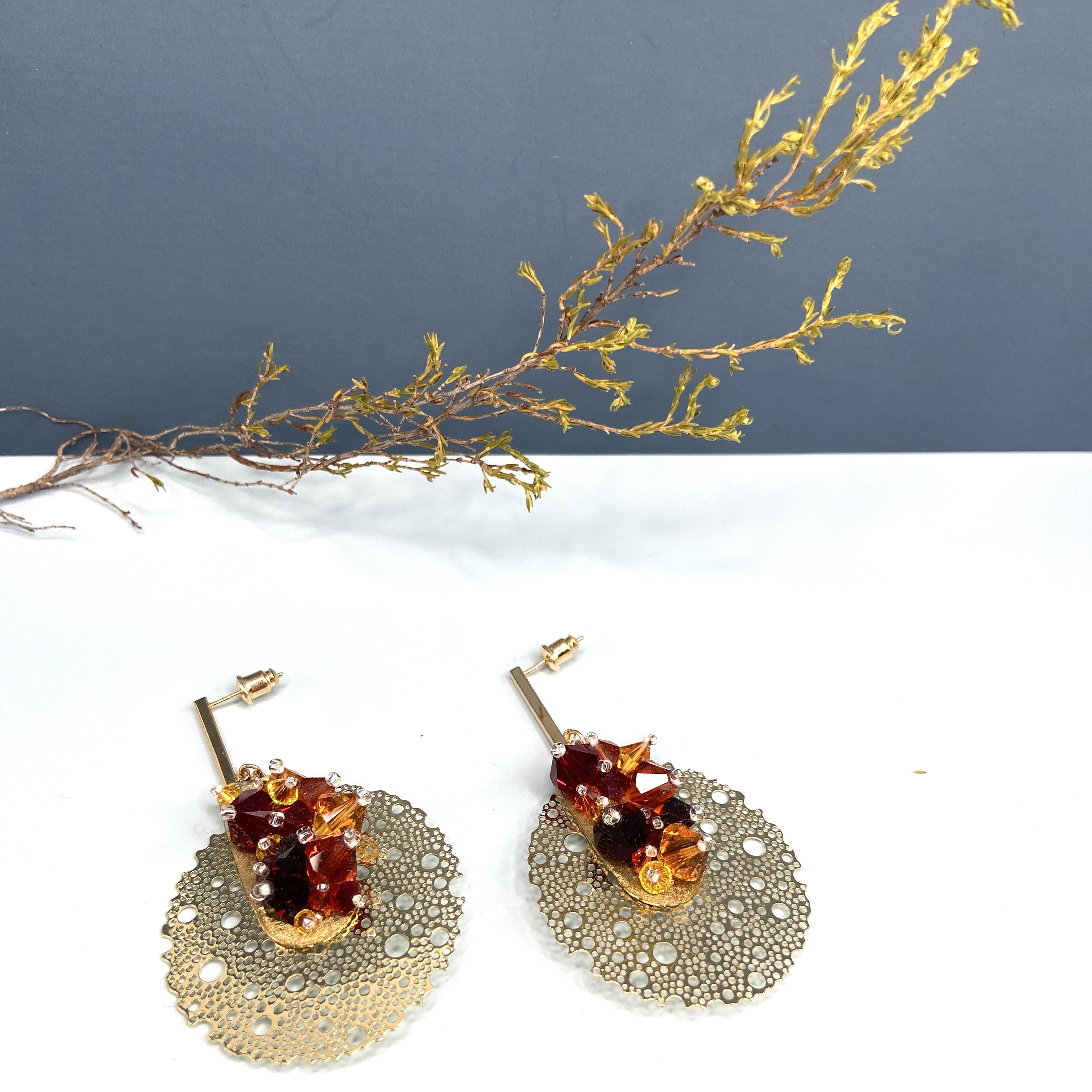 COLE COOL原創設計施華洛世奇水晶耳環母親節禮物