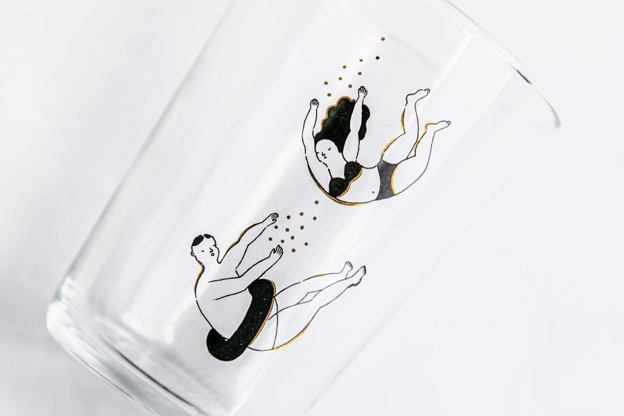 +t企劃-愛情電波-愛的漂漂河 玻璃杯