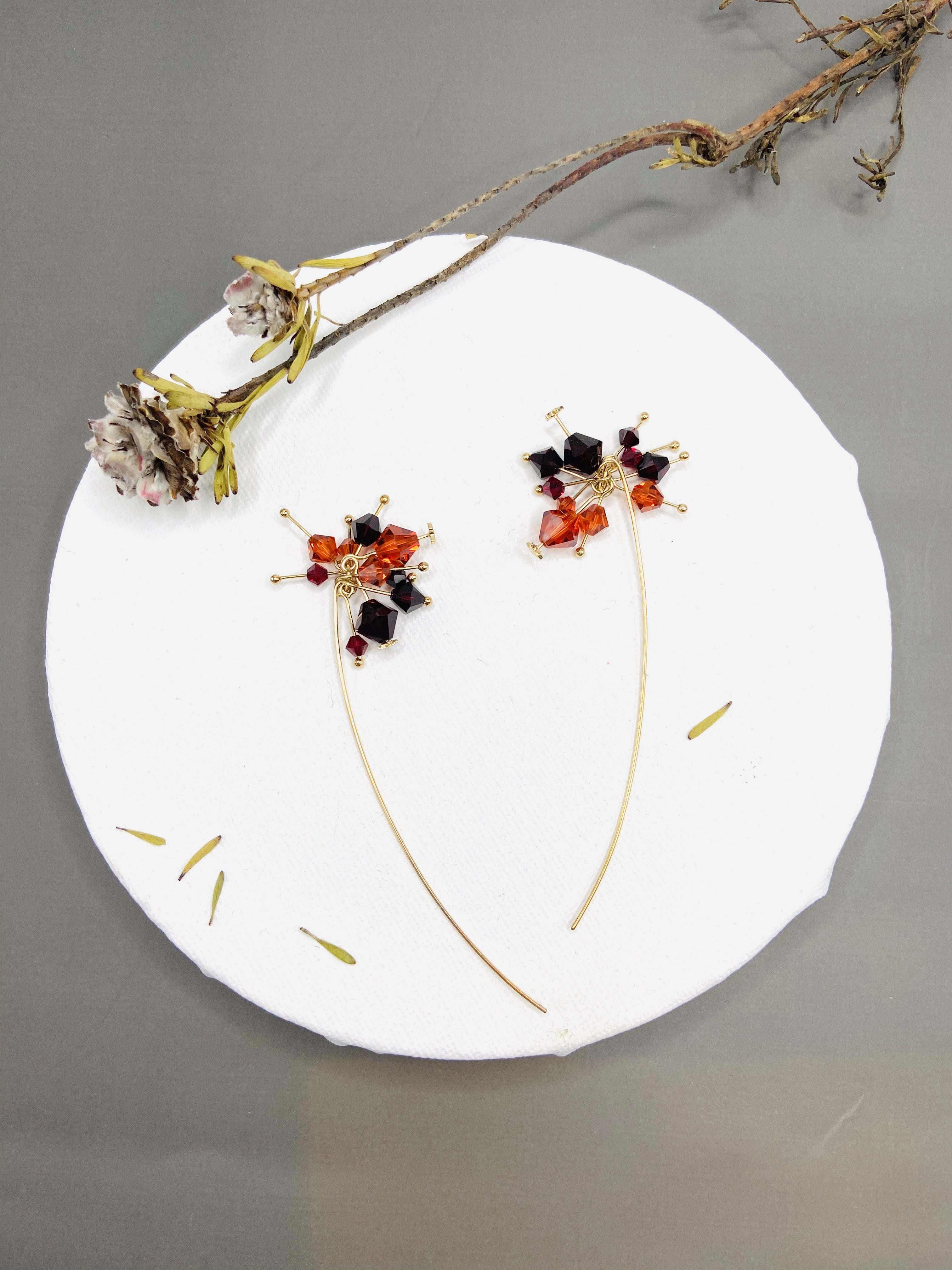 COLE COOL施華洛水晶14kgf耳環 流星系列 情人節禮物