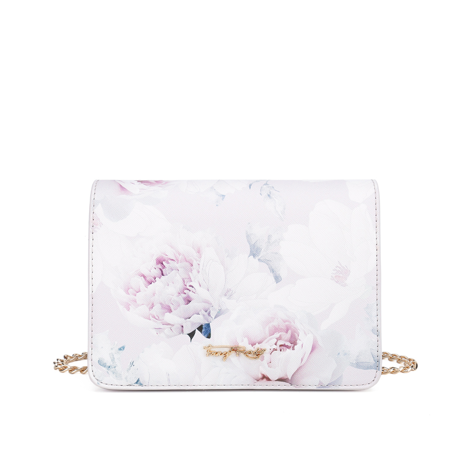 Rosy Romance Floral Print Cross-body Bag