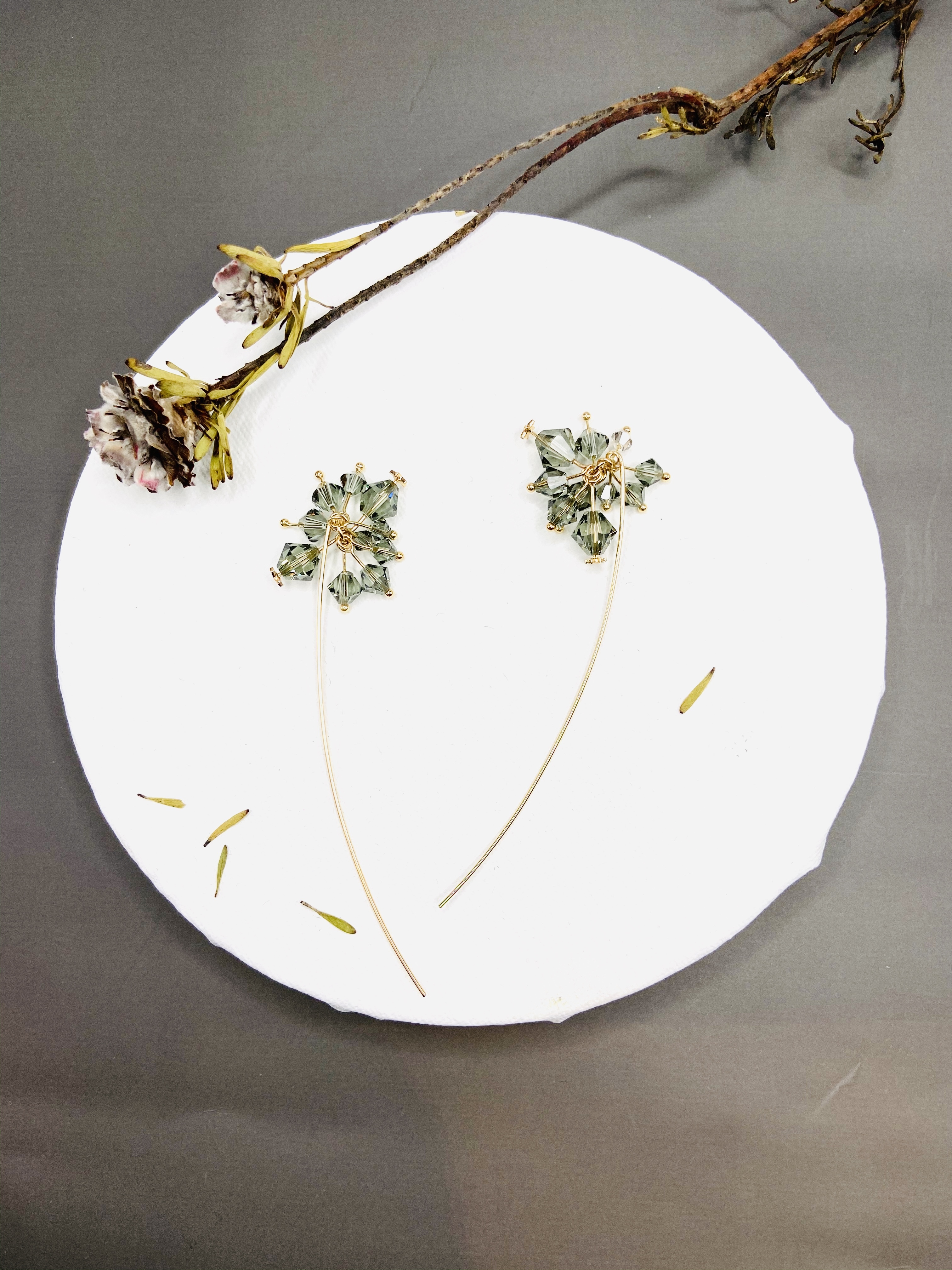 COLE COOL施華洛水晶14kgf耳環 流星系列 情人節禮物