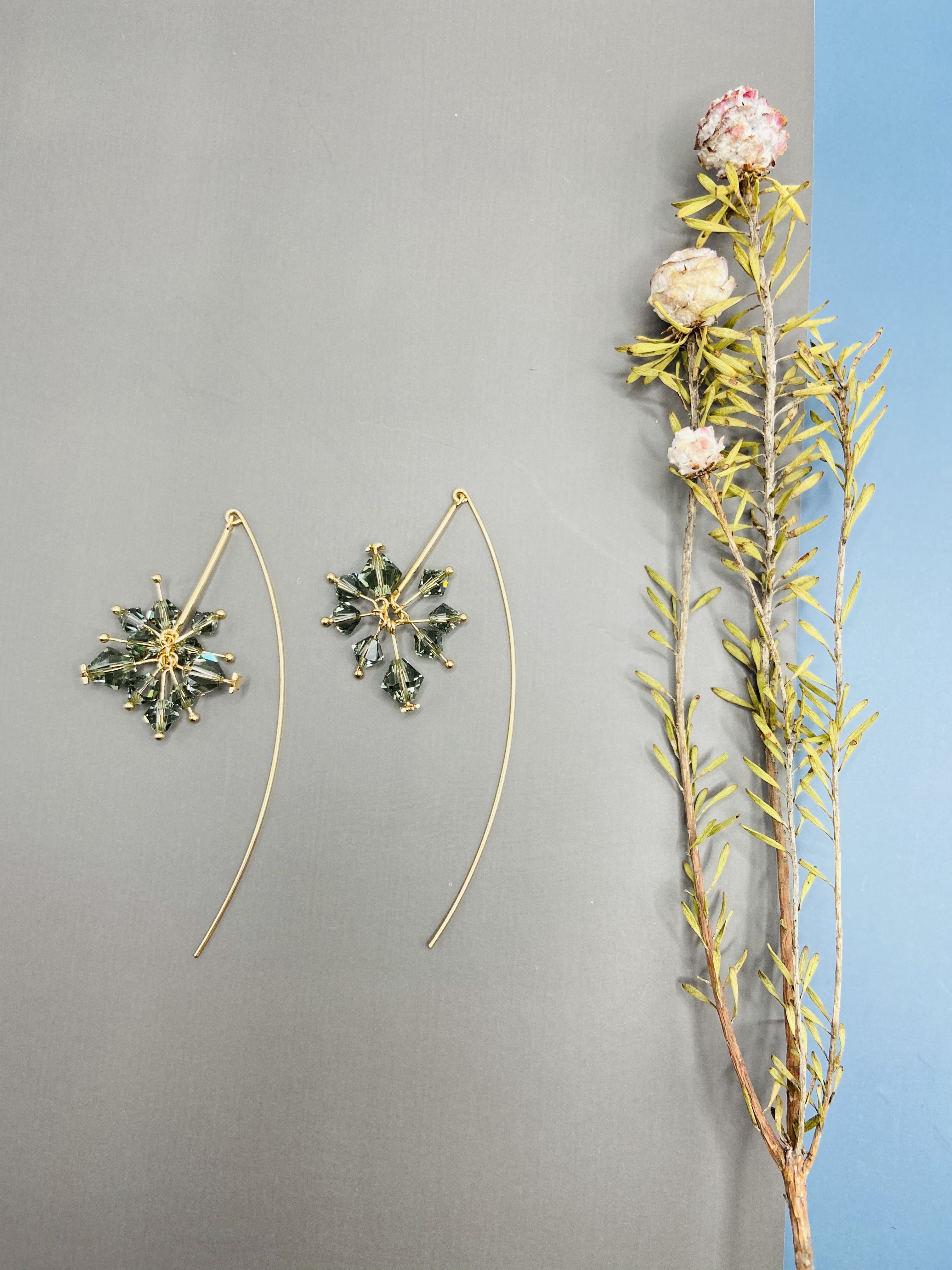 COLE COOL施華洛水晶14kgf耳環 流星系列 情人節禮物