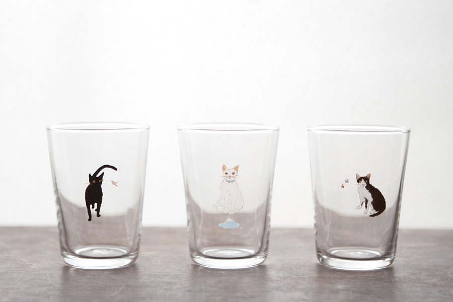 +t企劃-貓狗杯-貓 小Q 玻璃杯