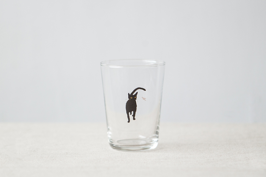 +t企劃-貓狗杯-貓 黑寶 玻璃杯