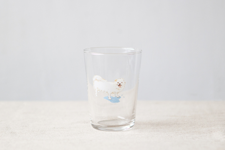 +t企劃-貓狗杯-狐狸犬 東東 玻璃杯