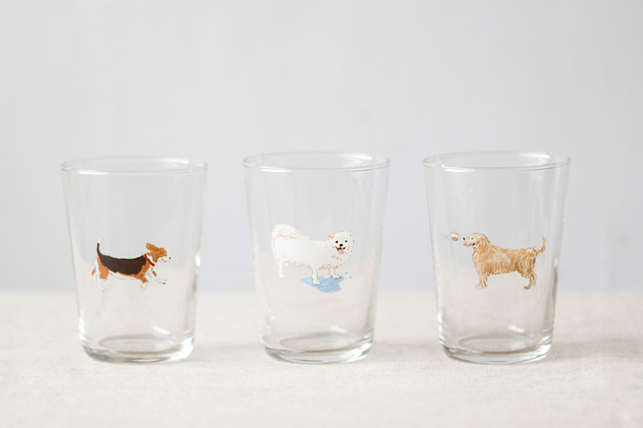 +t企劃-貓狗杯-狐狸犬 東東 玻璃杯