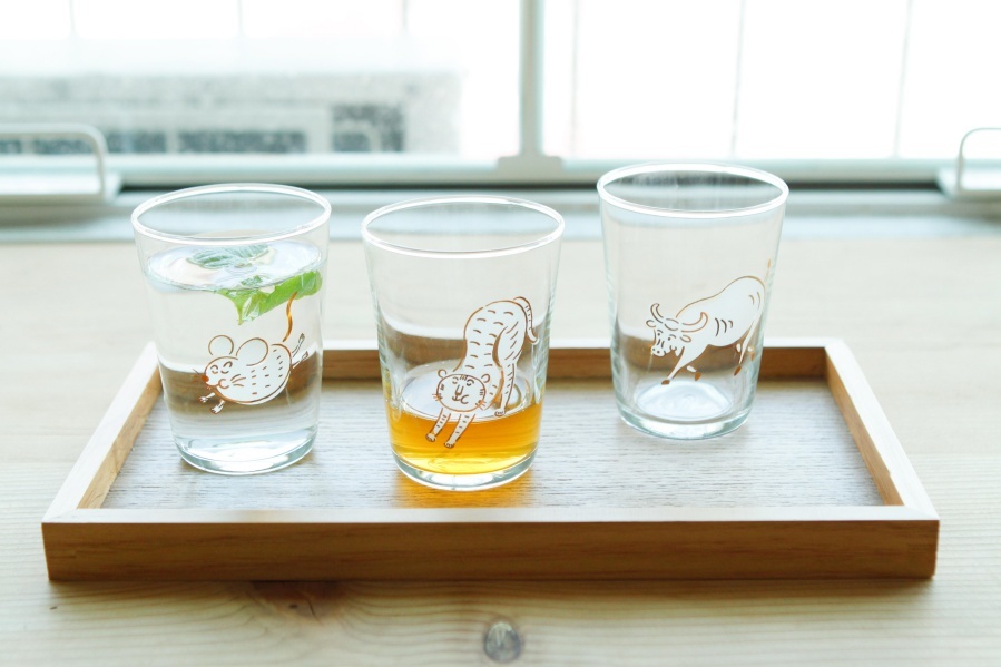 ＋t企劃-13生肖杯-馬 玻璃杯