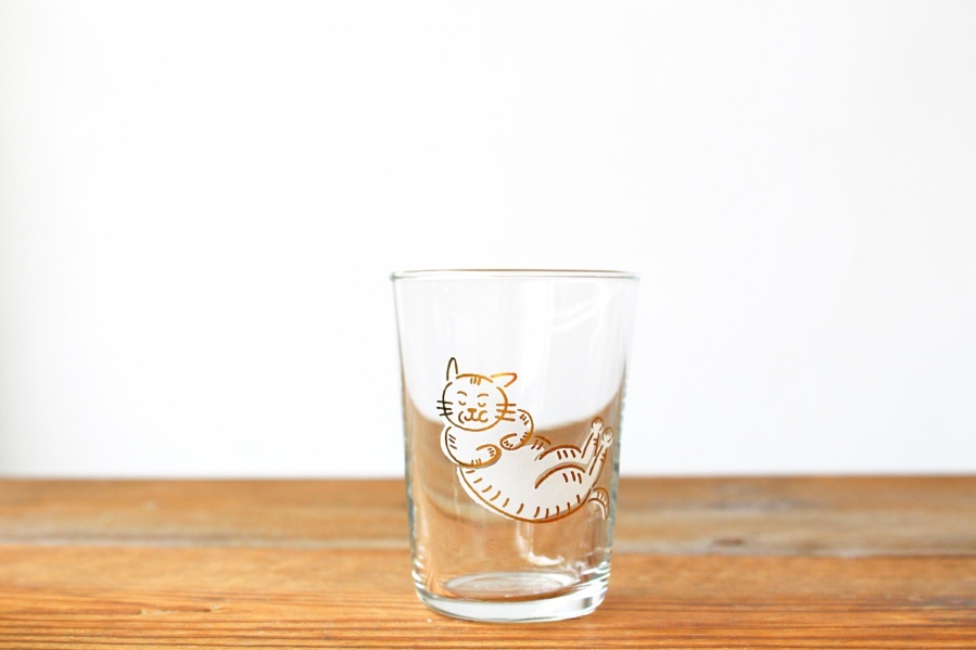 ＋t企劃-13生肖杯-貓 玻璃杯