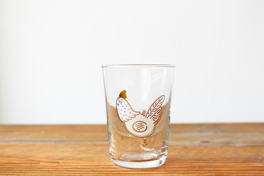＋t企劃-13生肖杯-雞 玻璃杯