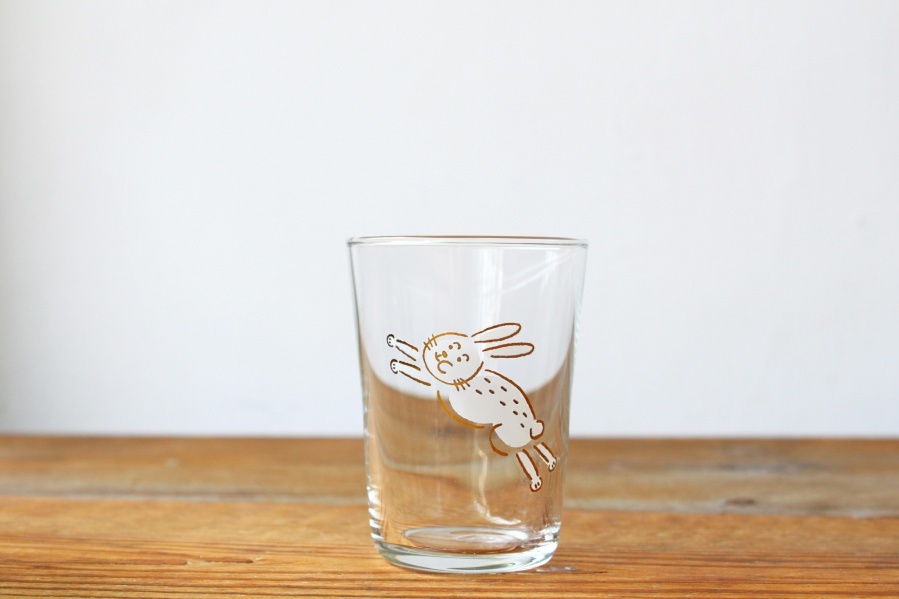 ＋t企劃-13生肖杯-兔 玻璃杯
