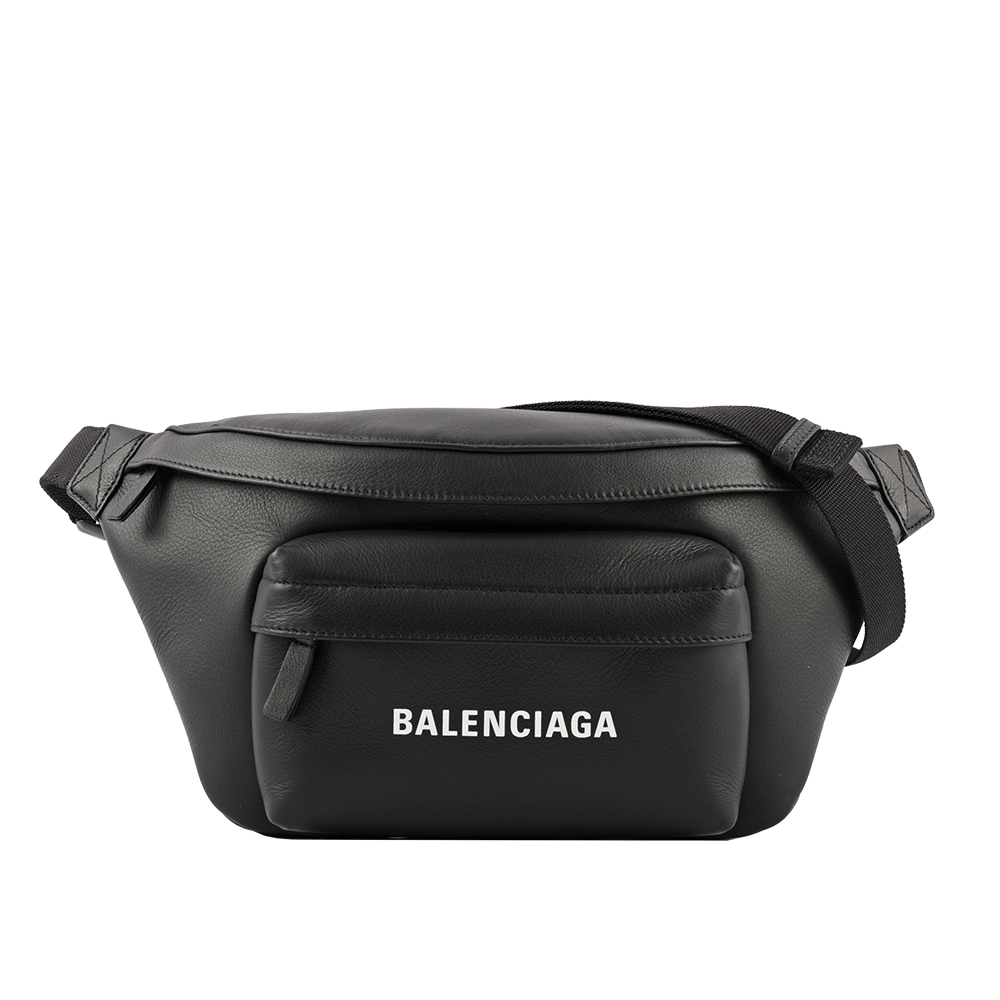 【BALENCIAGA】Everyday系列經典Logo牛皮腰包