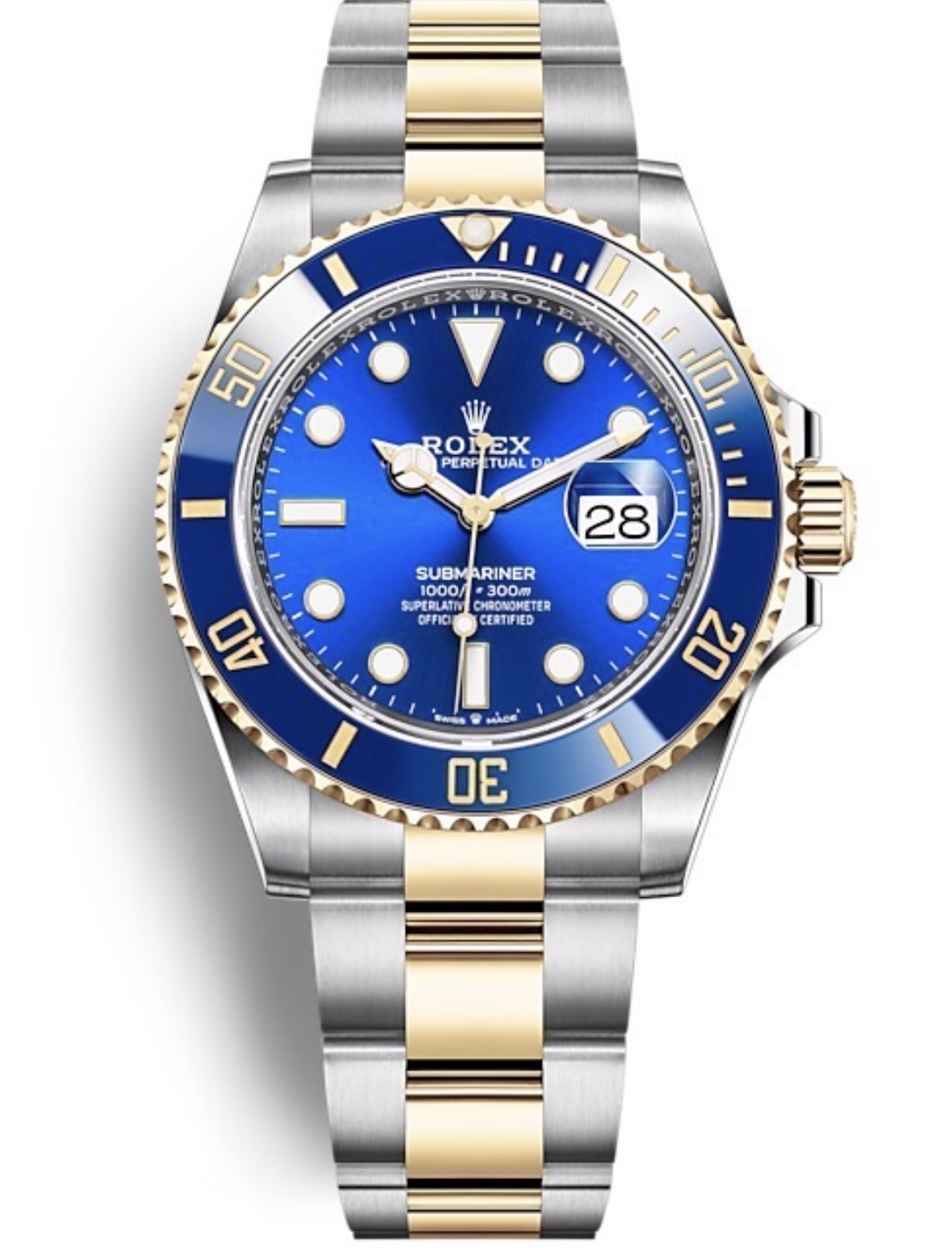 126613LB ROLEX BlUE OYSTER PERPETUAL SUBMARINER DATE