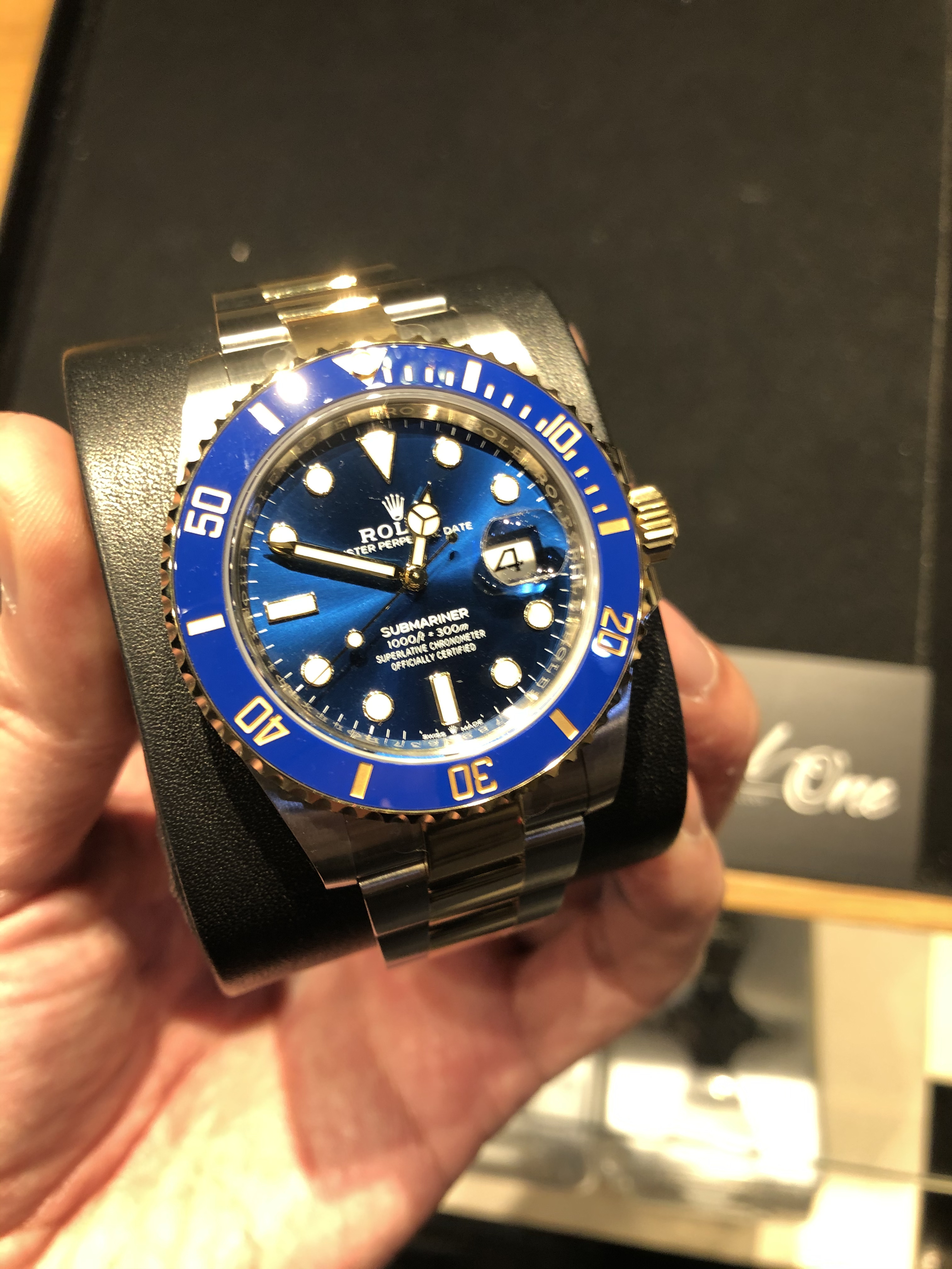 Rolex oyster perpetual submariner on sale blue