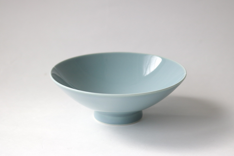 白山陶器-平茶碗 C-17 灰綠底