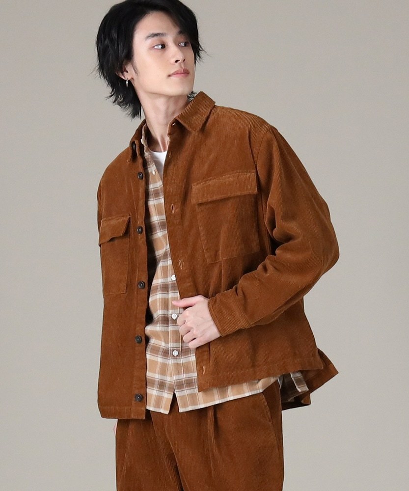 BACK NUMBER 燈芯絨 口袋 軍事 襯衫 外套 夾克 2色 BN-4216002