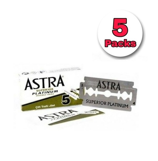 ASTRA | PLATINUM 極致白金版刀片  (5片) *5盒  25片