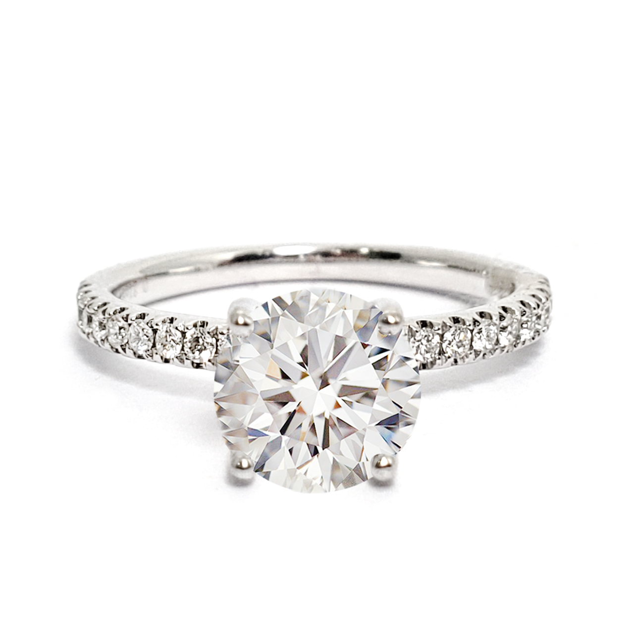 18K 白金/玫瑰金天然鑽石戒托 (RS41H5064)