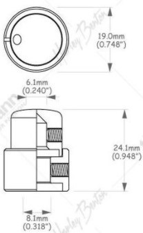 電吉他 電貝斯 Knob 音量鈕 音色鈕 雙層 旋鈕 黑色