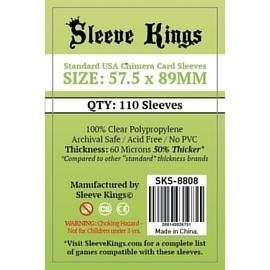 Sleeves King Card Sleeves (57.5 x 89mm) QTY:110 Sleeves