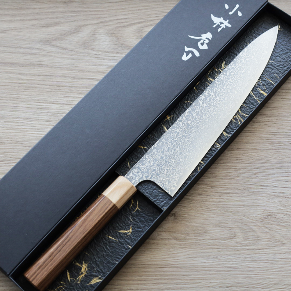 小林包丁 牛刀 240mm SG2粉末HSS鋼 大馬士革