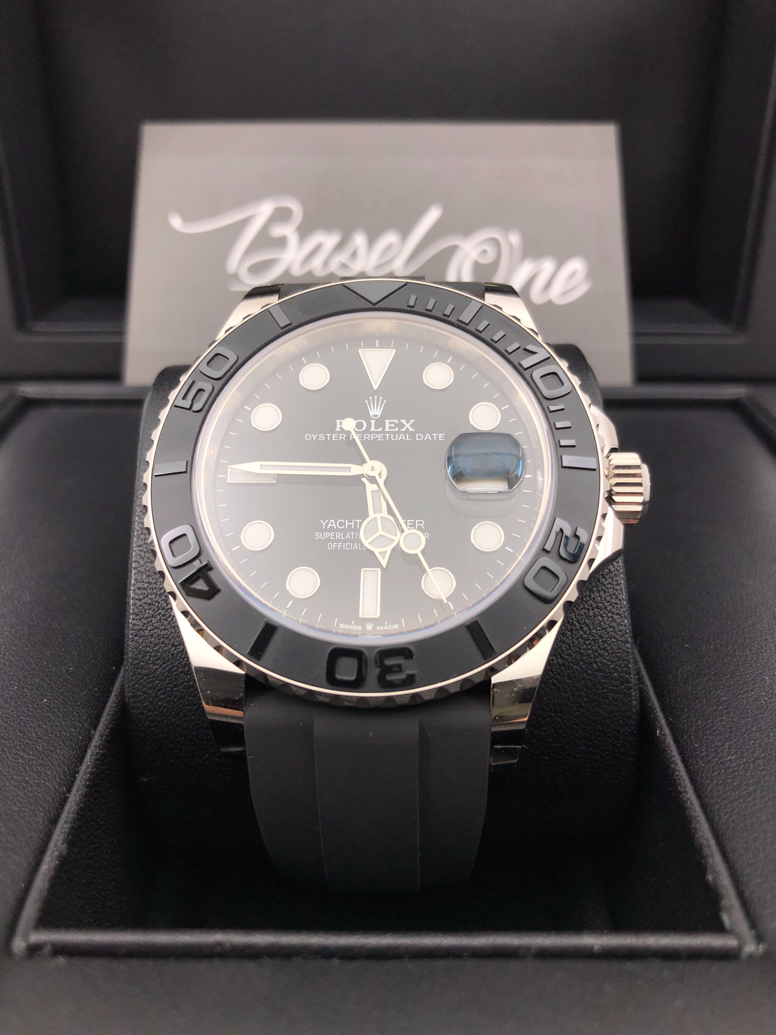 BRAND NEW ROLEX 226659 YACHT-MASTER WHITE GOLD WITHE RUBER STRAP 42MM