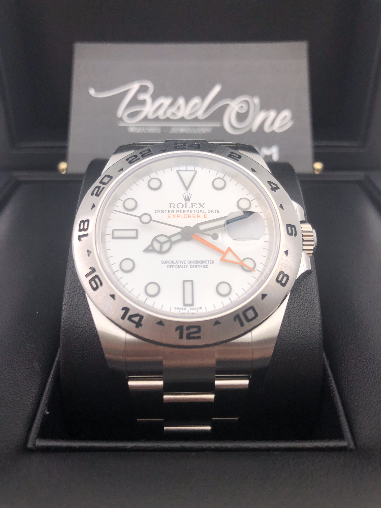 DISCONTINUED BRAND NEW ROLEX 216570 OYSTER EXPLORER 2 STEEL WHITE DIAL 42mm