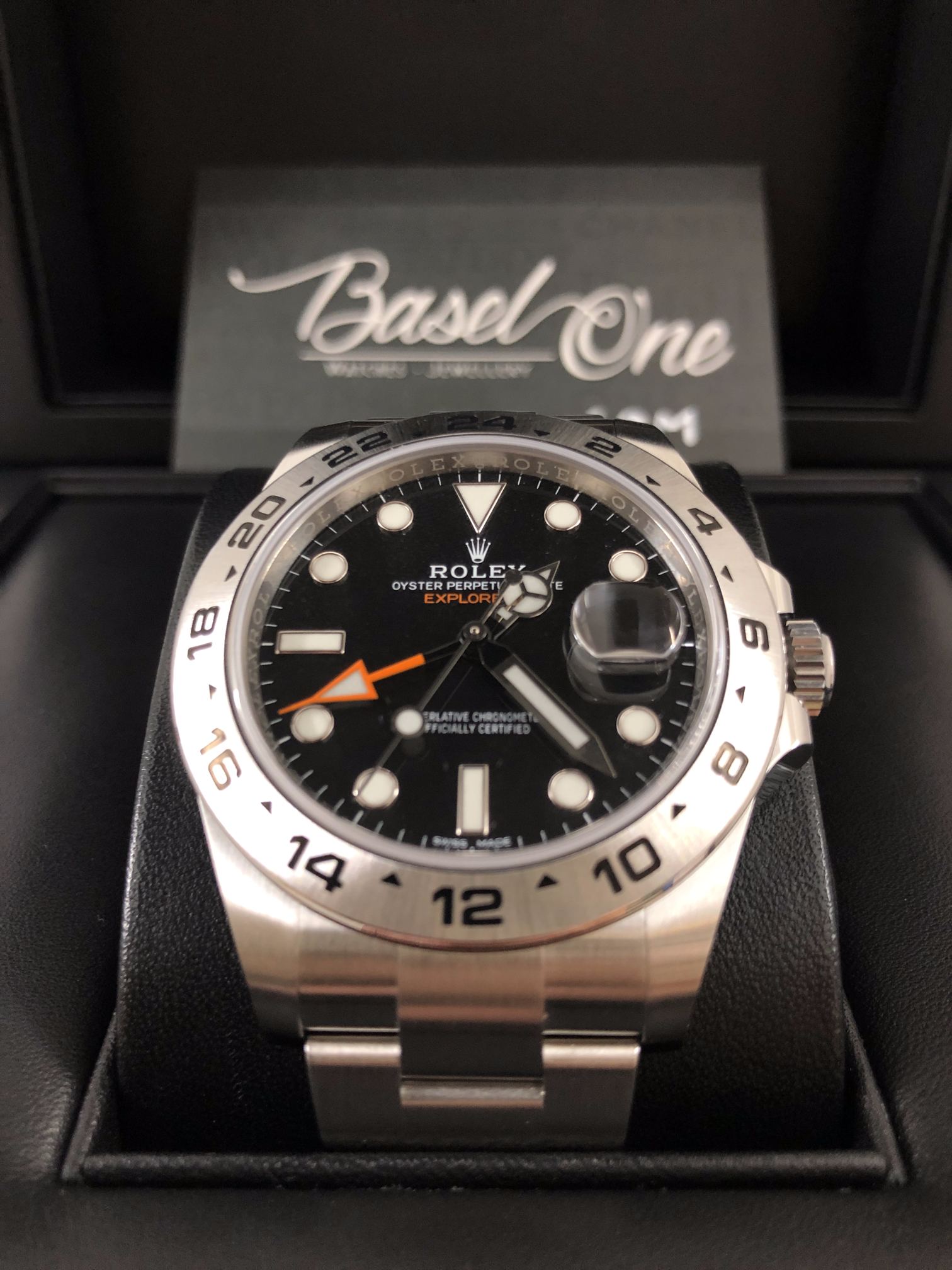 DISCONTIUNED BRAND NEW Rolex 216570 OYSTER EXPLORER 2 STEEL BLACK DIAL 42mm
