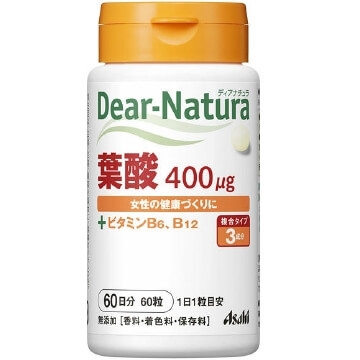 ASAHI Dear-Natura 葉酸 60粒 60日