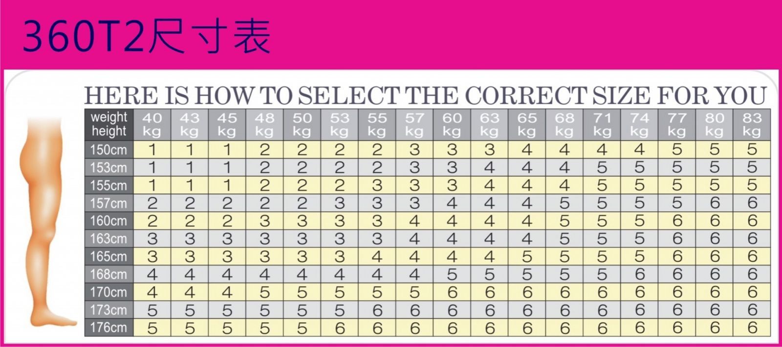 [預購] 分段式壓力台灣製褲襪 - 360 Den [360T2]