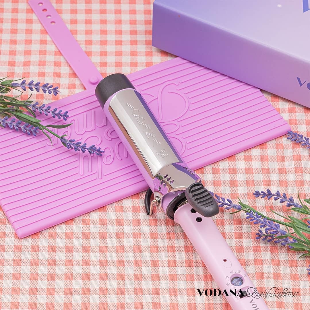 VODANA ] Glam Wave Curling Iron 36mm -Creamy