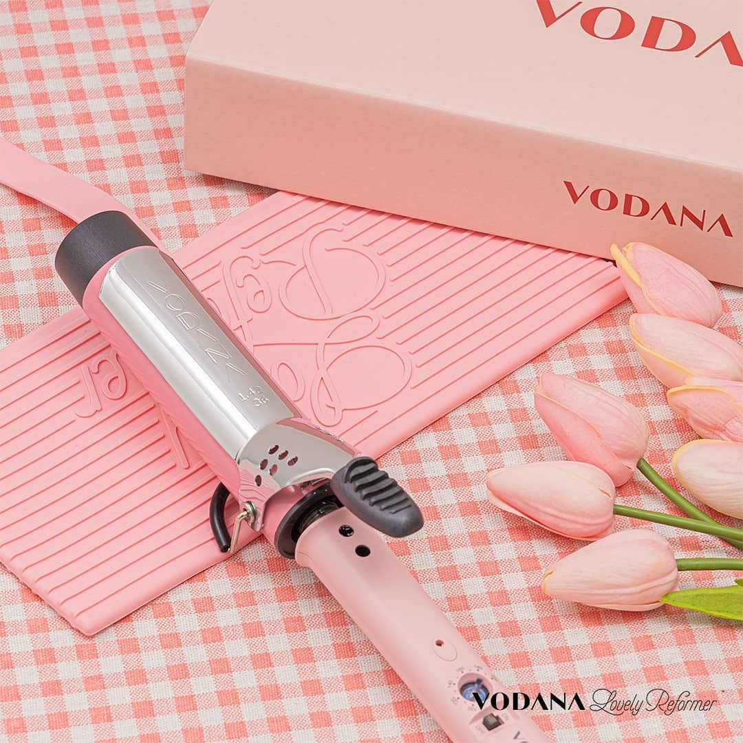 VODANA ] Glam Wave Curling Iron 36mm -Creamy