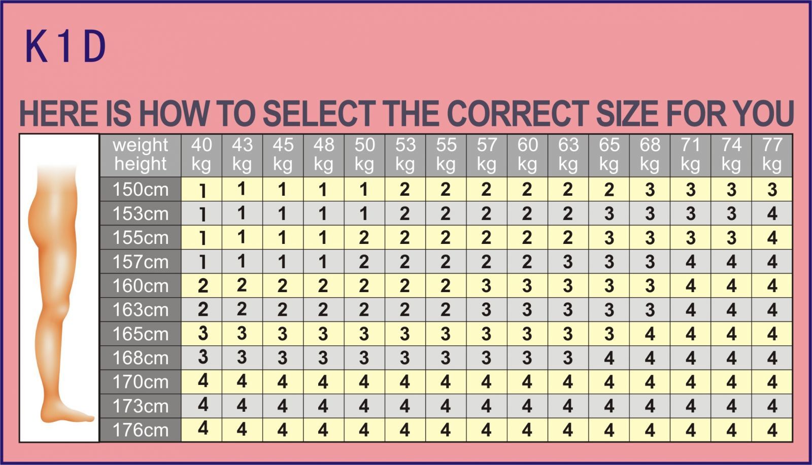 [預購] 分段式壓力小腿襪 - 380 Den [K1D]