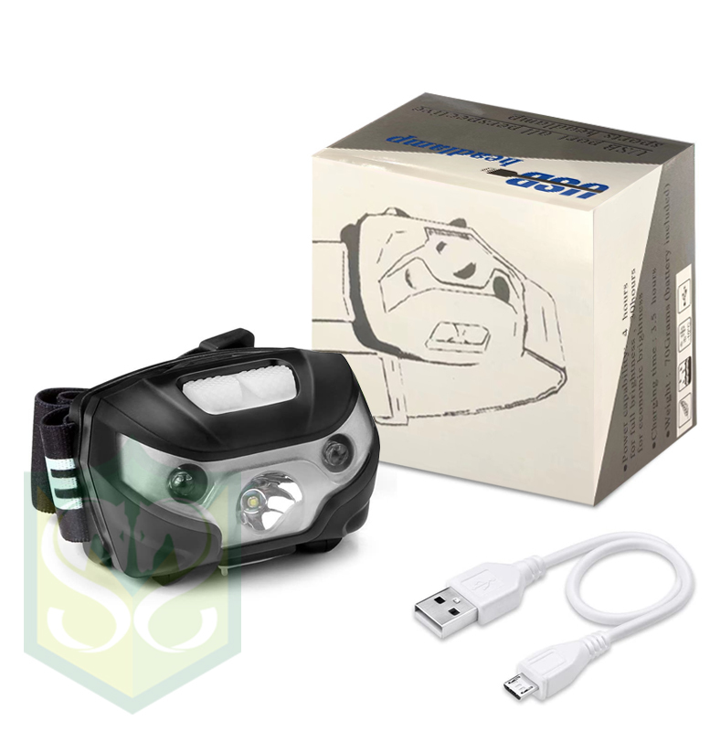 LED Rechargeable Headlamp Flashlights